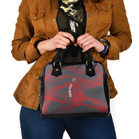 Custom New Caledonia Football Shoulder Handbag Allez Les Cagous Grey Version - Polynesian Pride