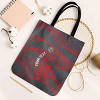 Custom New Caledonia Football Tote Bag Allez Les Cagous Grey Version - Polynesian Pride