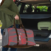 Custom New Caledonia Football Travel Bag Allez Les Cagous Grey Version - Polynesian Pride