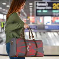 Custom New Caledonia Football Travel Bag Allez Les Cagous Grey Version - Polynesian Pride