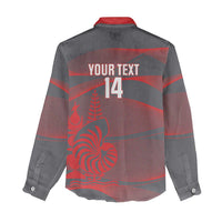 Custom New Caledonia Football Women Casual Shirt Allez Les Cagous Grey Version - Polynesian Pride