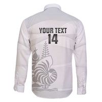 Custom New Caledonia Football Family Matching Off Shoulder Short Dress and Hawaiian Shirt Allez Les Cagous White Version - Polynesian Pride