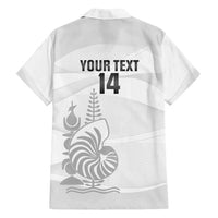 Custom New Caledonia Football Family Matching Puletasi and Hawaiian Shirt Allez Les Cagous White Version - Polynesian Pride