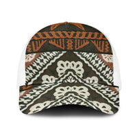 Bula Fiji Tapa Baseball Net Cap Fijian Masi Vintage Vibes - Polynesian Pride