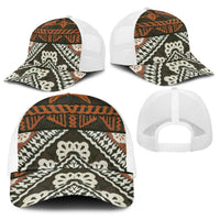 Bula Fiji Tapa Baseball Net Cap Fijian Masi Vintage Vibes - Polynesian Pride