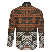 Bula Fiji Tapa Family Matching Long Sleeve Bodycon Dress and Hawaiian Shirt Fijian Masi Vintage Vibes - Polynesian Pride