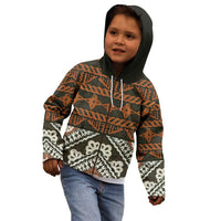 Bula Fiji Tapa Kid Hoodie Fijian Masi Vintage Vibes - Polynesian Pride