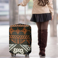 Bula Fiji Tapa Luggage Cover Fijian Masi Vintage Vibes - Polynesian Pride