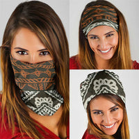 Bula Fiji Tapa Neck Gaiter Fijian Masi Vintage Vibes - Polynesian Pride