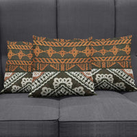 Bula Fiji Tapa Pillow Cover Fijian Masi Vintage Vibes - Polynesian Pride