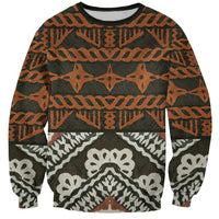 Bula Fiji Tapa Sweatshirt Fijian Masi Vintage Vibes - Polynesian Pride
