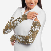 Kuvui Bula Fiji Arm Sleeves Fijian Tapa Seamless Hibiscus LT14 - Polynesian Pride