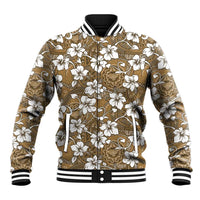 Kuvui Bula Fiji Baseball Jacket Fijian Tapa Seamless Hibiscus - Polynesian Pride