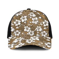 Kuvui Bula Fiji Baseball Net Cap Fijian Tapa Seamless Hibiscus - Polynesian Pride
