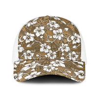 Kuvui Bula Fiji Baseball Net Cap Fijian Tapa Seamless Hibiscus - Polynesian Pride