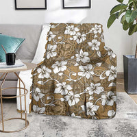 Kuvui Bula Fiji Blanket Fijian Tapa Seamless Hibiscus - Polynesian Pride