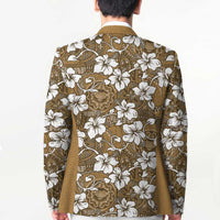 Kuvui Bula Fiji Blazer Fijian Tapa Seamless Hibiscus LT14 - Polynesian Pride