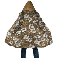 Kuvui Bula Fiji Cloak Fijian Tapa Seamless Hibiscus LT14 Unisex Brown - Polynesian Pride