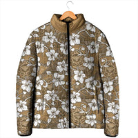 Kuvui Bula Fiji Padded Jacket Fijian Tapa Seamless Hibiscus LT14 - Polynesian Pride