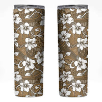 Kuvui Bula Fiji Skinny Tumbler Fijian Tapa Seamless Hibiscus - Polynesian Pride