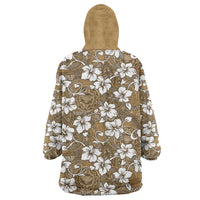 Kuvui Bula Fiji Wearable Blanket Hoodie Fijian Tapa Seamless Hibiscus - Polynesian Pride