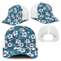 Karakarawa Bula Fiji Baseball Net Cap Fijian Tapa Seamless Hibiscus - Polynesian Pride