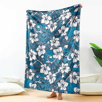 Karakarawa Bula Fiji Blanket Fijian Tapa Seamless Hibiscus - Polynesian Pride