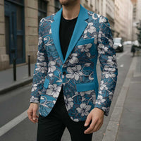 Karakarawa Bula Fiji Blazer Fijian Tapa Seamless Hibiscus LT14 - Polynesian Pride