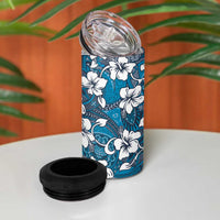 Karakarawa Bula Fiji 4 in 1 Can Cooler Tumbler Fijian Tapa Seamless Hibiscus LT14 - Polynesian Pride