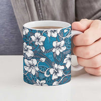 Karakarawa Bula Fiji Ceramic Mug Fijian Tapa Seamless Hibiscus - Polynesian Pride