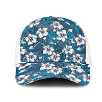 Karakarawa Bula Fiji Mesh Trucker Cap Fijian Tapa Seamless Hibiscus - Polynesian Pride