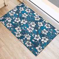 Karakarawa Bula Fiji Rubber Doormat Fijian Tapa Seamless Hibiscus LT14 - Polynesian Pride