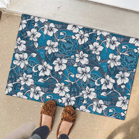 Karakarawa Bula Fiji Rubber Doormat Fijian Tapa Seamless Hibiscus LT14 - Polynesian Pride