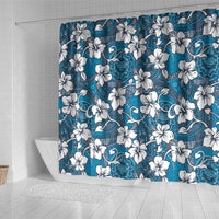 Karakarawa Bula Fiji Shower Curtain Fijian Tapa Seamless Hibiscus LT14 - Polynesian Pride