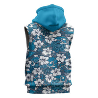 Karakarawa Bula Fiji Sleeveless Zip Hoodie Fijian Tapa Seamless Hibiscus LT14 - Polynesian Pride