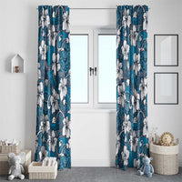 Karakarawa Bula Fiji Window Curtain Fijian Tapa Seamless Hibiscus LT14 - Polynesian Pride