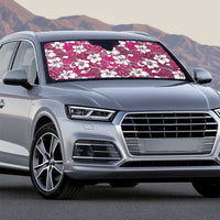 Piqi Bula Fiji Auto Sun Shade Fijian Tapa Seamless Hibiscus - Polynesian Pride