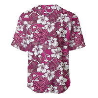 Piqi Bula Fiji Baseball Jersey Fijian Tapa Seamless Hibiscus LT14 - Polynesian Pride