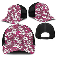 Piqi Bula Fiji Baseball Net Cap Fijian Tapa Seamless Hibiscus LT14 - Polynesian Pride