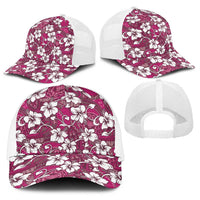 Piqi Bula Fiji Baseball Net Cap Fijian Tapa Seamless Hibiscus LT14 - Polynesian Pride
