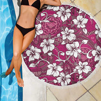 Piqi Bula Fiji Beach Blanket Fijian Tapa Seamless Hibiscus LT14 - Polynesian Pride