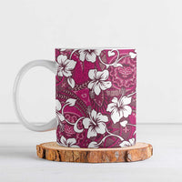Piqi Bula Fiji Ceramic Mug Fijian Tapa Seamless Hibiscus - Polynesian Pride