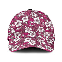 Piqi Bula Fiji Classic Cap Fijian Tapa Seamless Hibiscus - Polynesian Pride