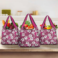 Piqi Bula Fiji Grocery Bag Fijian Tapa Seamless Hibiscus - Polynesian Pride