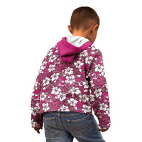 Piqi Bula Fiji Kid Hoodie Fijian Tapa Seamless Hibiscus - Polynesian Pride