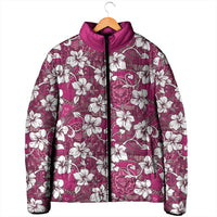 Piqi Bula Fiji Padded Jacket Fijian Tapa Seamless Hibiscus LT14 - Polynesian Pride