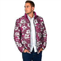 Piqi Bula Fiji Padded Jacket Fijian Tapa Seamless Hibiscus LT14 - Polynesian Pride