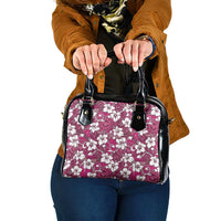 Piqi Bula Fiji Shoulder Handbag Fijian Tapa Seamless Hibiscus LT14 One Size Pink - Polynesian Pride