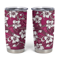 Piqi Bula Fiji Tumbler Cup Fijian Tapa Seamless Hibiscus - Polynesian Pride