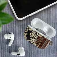 Bula Fiji Masi AirPods Case Tapa Tropical Hibiscus Half Stylized LT14 - Polynesian Pride
